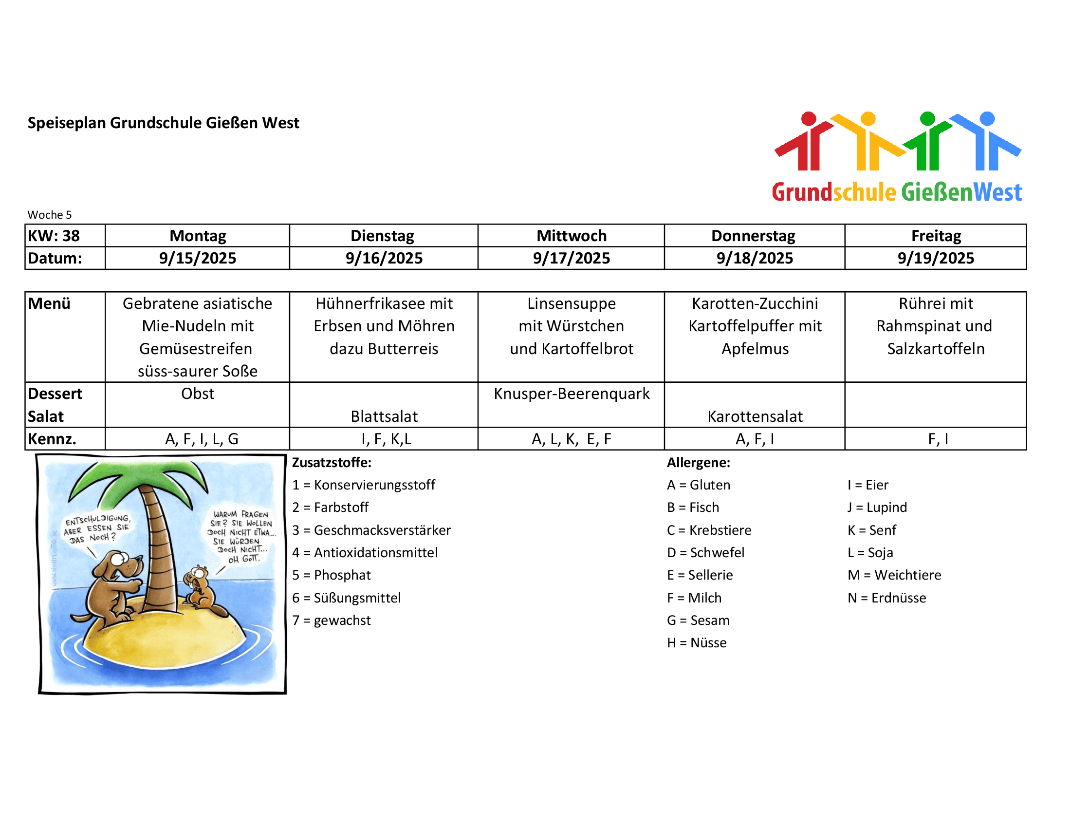 2025 38 Speiseplan Woche 5